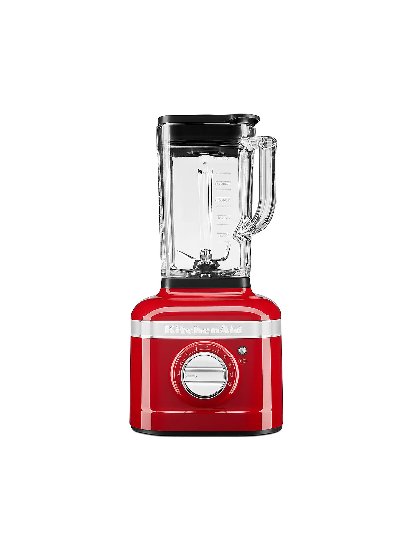 KITCHENAID | Standmixer Artisan 5KSB4026MS Medaillon Silber | rot